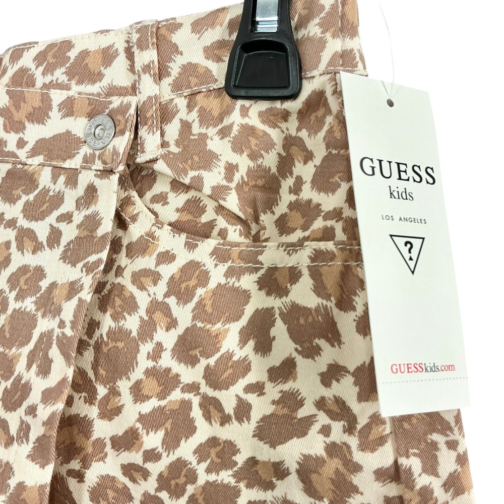 NEW Guess Kids Girls Leopard Print Skort Size 12 Tan Brown Skirt Shorts‎ NWT